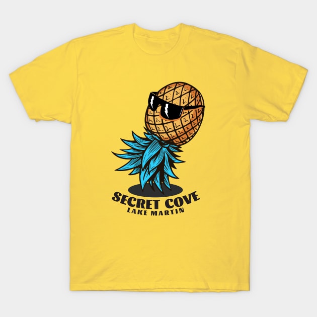 Secret Cove • Lake Martin Alternate Design T-Shirt by Alabama Lake Life